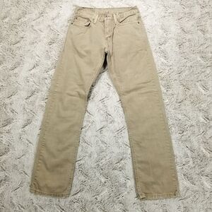 Levis Jeans Mens 28x30 Brown 514 Slim Straight Light Wash American Denim